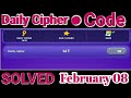 Hamster Kombat Daily Cipher Code Today 8 February●Daily Cipher Hamster Kombat Season #2 #hamsterkomb
