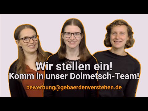 Jobs bei GebärdenVerstehen
