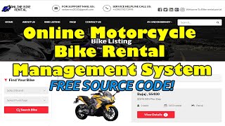 Online Motorcycle Bike Rental Management System using PHP and MySQL | Free Source Code Download screenshot 2