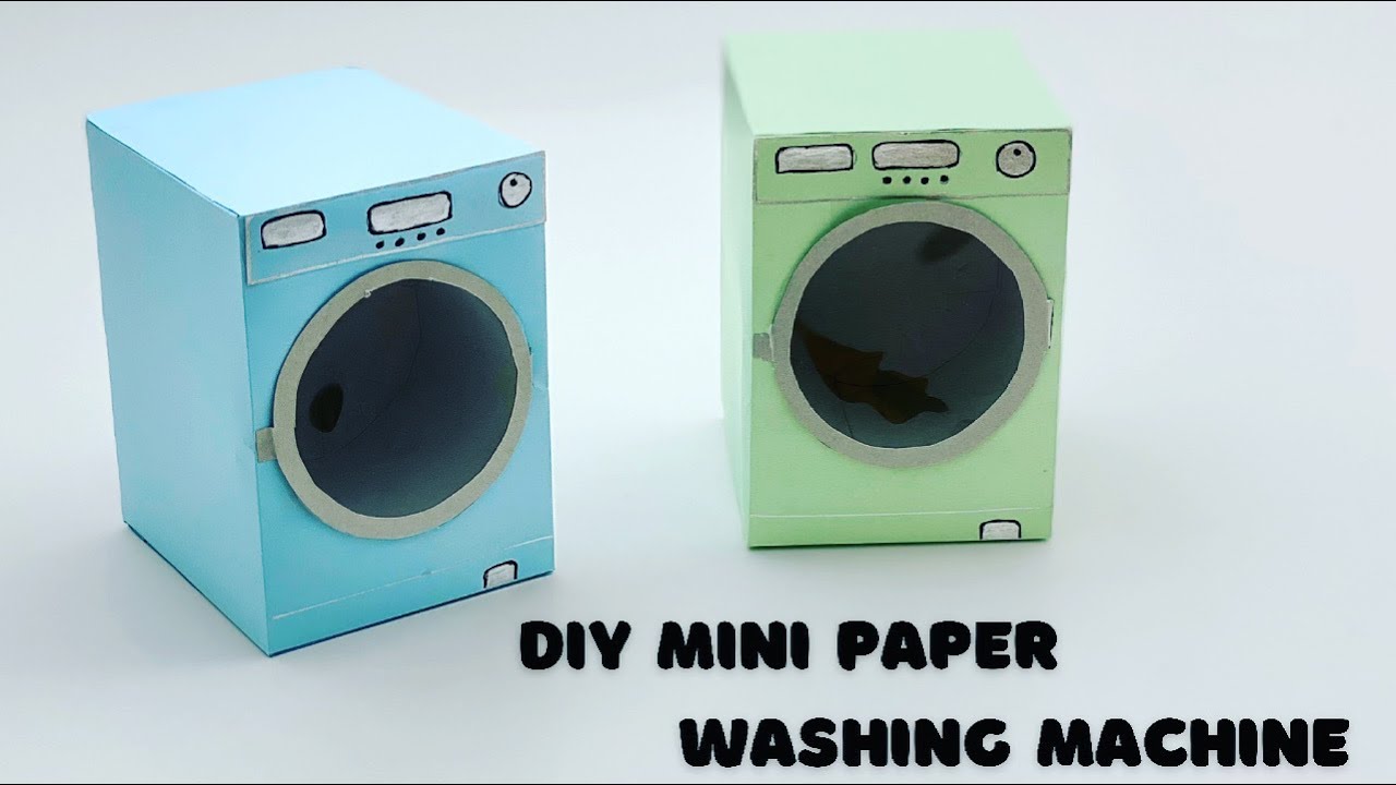 How to make a Doll Washer and Dryer  Barbie house furniture, Diy barbie  house, Doll furniture