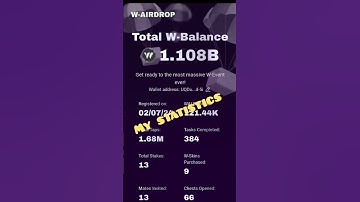 W COIN AIRDROP & ELIGIBILITY UPDATE