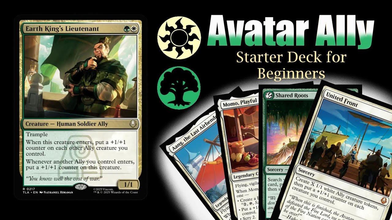 MTG Arena - Avatar Ally Starter Deck (for beginners) - YouTube