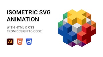 Isometric Cubes SVG Animation | HTML & CSS | From Design To Code