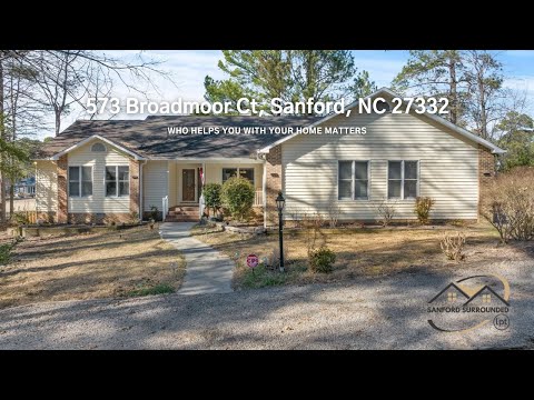573 Broadmoor Ct, Sanford, NC home video tour