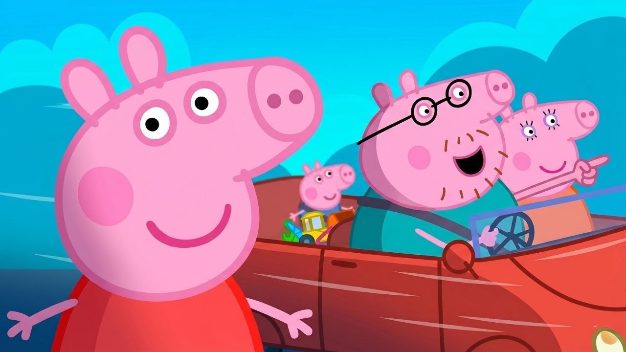 Peppa Wutz 🐷 Peppa macht eine Reise im roten Auto! 🚗🎒 Cartoons auf Deutsch