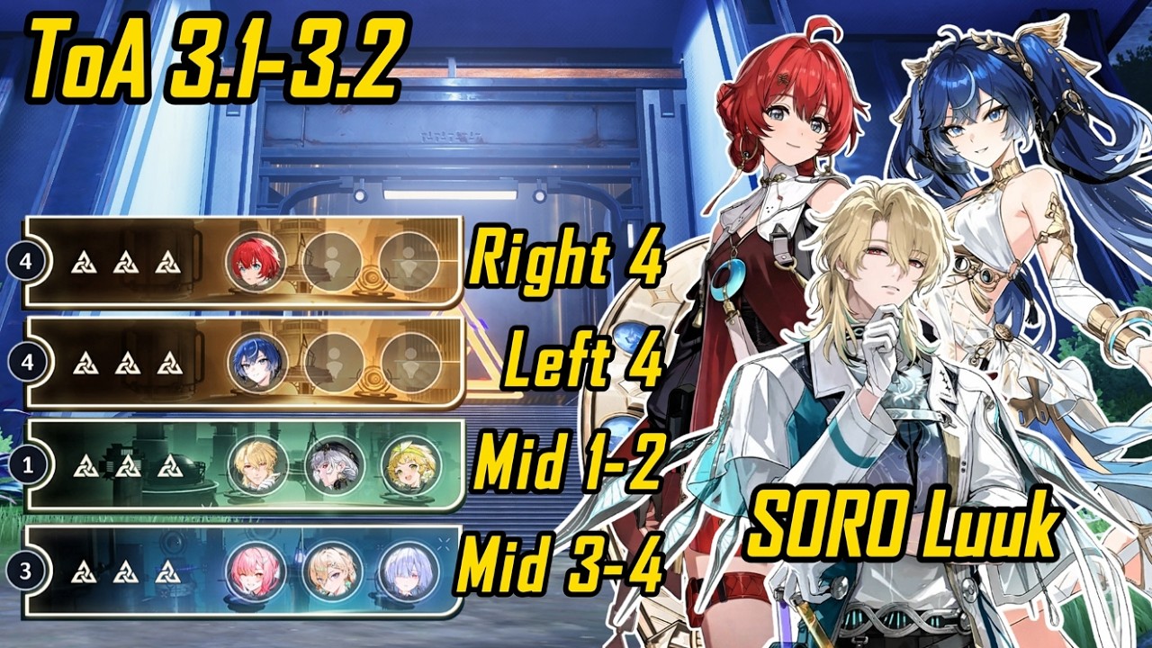 S0R1 Characters Cleared ToA 3.1-3.2 (Solo Iuno & Danjin, F2p 0+0 Luuk) | Wuthering Waves