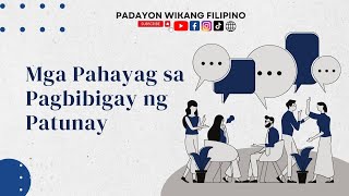 Mga Pahayag sa Pagbibigay ng Patunay