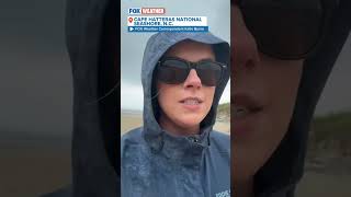 Strong Winds From Hurricane Erin On Cape Hatteras
