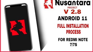 How To Install Nusantara os In REDMI note 7 | Best Gaming Rom For Redmi note 7/7s . Gaming 🔥