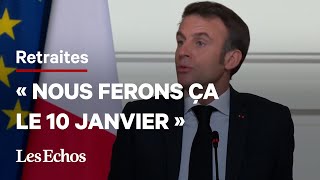 Emmanuel Macron décale la présentation de la réforme des retraites