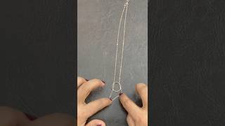 Fastest way of attaching a ring to a chain #jewelryhacks @ArtsnCraft4u