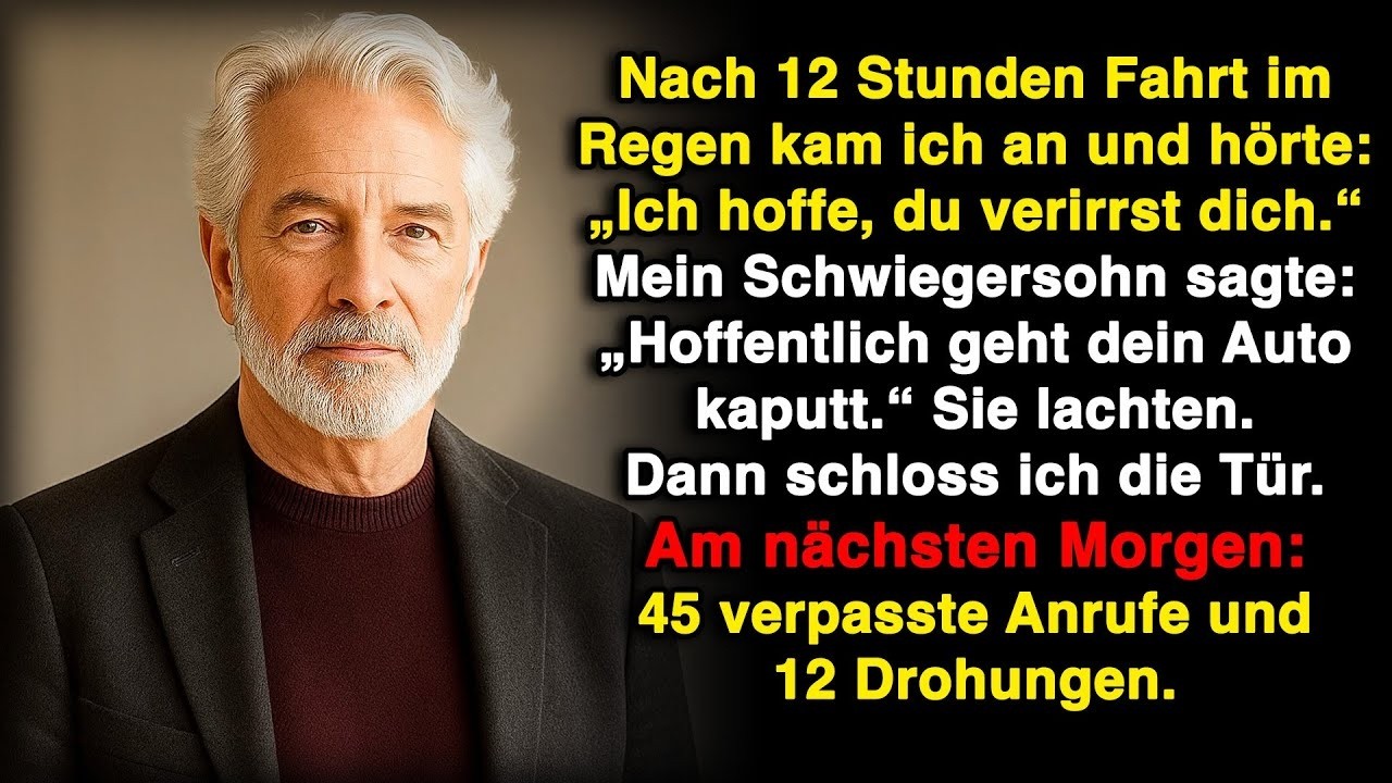 Nach zwölf Stunden Fahrt im Regen zur Hochzeit meiner Tochter kam ich endlich an – und hörte…