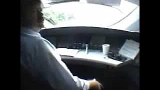 Inside an ICE Train driver's cabin