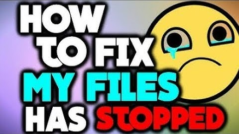 Fix unfortunely My files has stopped 100% working || download manager problem || 100% working