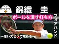 【テニス】錦織圭のフォアハンド分析|『ボールを潰す打ち方』|