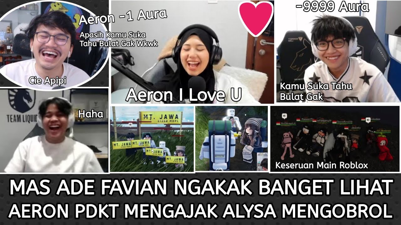 KEKOCAK AN AERON PDKT MENGAJAK ALYSSA NGOBROL‼️KESERUAN MAIN ROBLOX‼️MAS ADE FAVIAN NGAKAK BANGET 