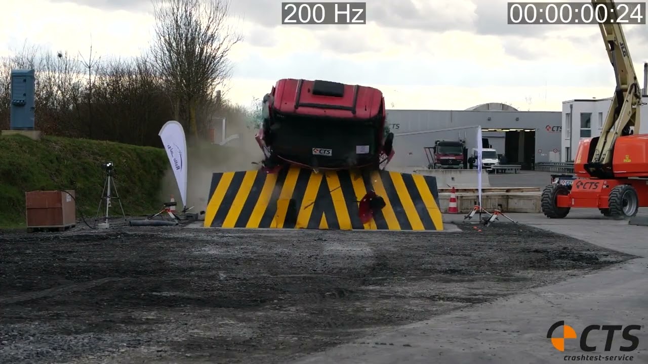 SHALLOW ROAD BLOCKER CRASH TEST