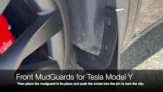 How to install mudguards on Tesla Model Y by GreenDrive screenshot 4