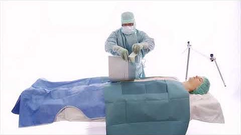 Draping instruction for BARRIER® Universal surgical drape for various surgeries