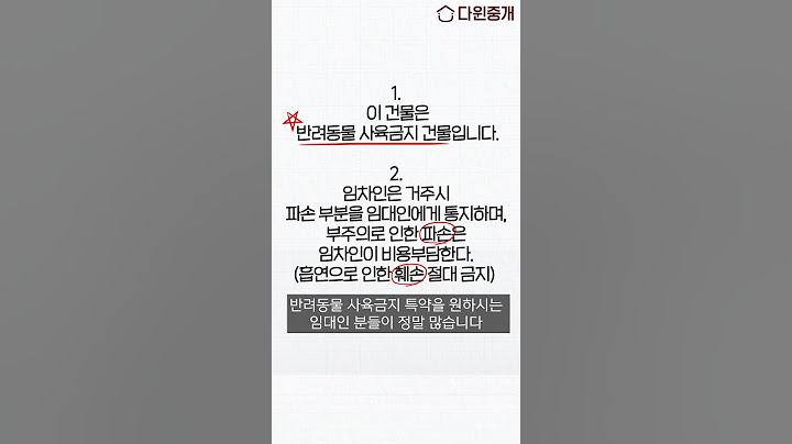월세 계약할 때 이거 진짜 꼭 확인하고 가셔야 해요..🙏