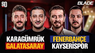 Derbi̇de Galatasaraya 1 Puan Yeti̇yor Fenerbahçe 3-0 Kayserispor Karagümrük 2-3 Galatasaray
