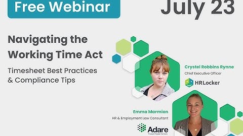 Working Time Act: Timesheet Best Practices & Compliance Tips – Webinar