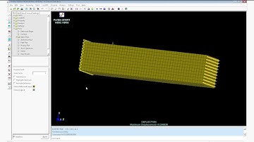 Static analysis of solid beam with pressure load