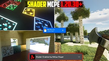 𝐍𝐞𝐰 𝐒𝐡𝐚𝐝𝐞𝐫 Minecraft PE 1.20.30+ 🧃 | Render Dragon [ 100% Working ]