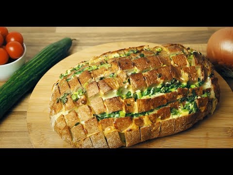 Video: Gebackenes Brot Mit Käse Und Knoblauch