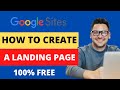 How To Create A Landing Page For Free | Google Sites Tutorial 2021- ( LEARNOFLIX AFFILIATE)