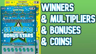 All Types of WINNERS on the $3,000,000 Bonus Stars! | New York Lottery Gameplay