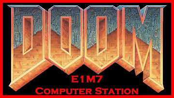 Doom (1993) E1M7: Computer Station (All Secrets/100% Kills) Ultra-Violence Walkthrough (UV max)