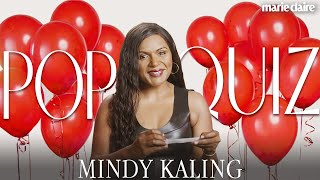 What Word Makes Mindy Kaling Cringe! | Pop Quiz | Marie Claire
