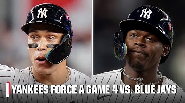 Aaron Judge records 4 RBIs & Yankees put up 9 runs in Game 3 to avoid sweep vs, Blue Jays | ESPN MLB