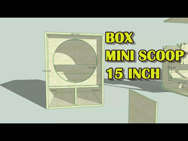 a BOX MINI SCOOP 15 INCH SUBWOOFER BOX DESIGN 15 