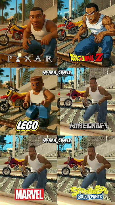 🔥CJ IN DIFFERENT VERSIONS! #gta #cj #gtasanandreas