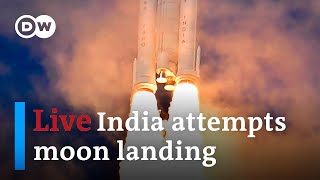 Live: India is first country to successfully land a spacecraft on the moon's south pole | DW News