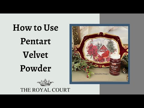 How to Use Pentart Velvet Powder