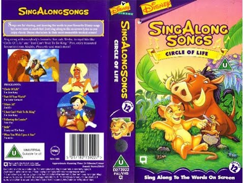 Sing Along Songs -  Circle Of Life (VHS 1995) (Opening & Closing)