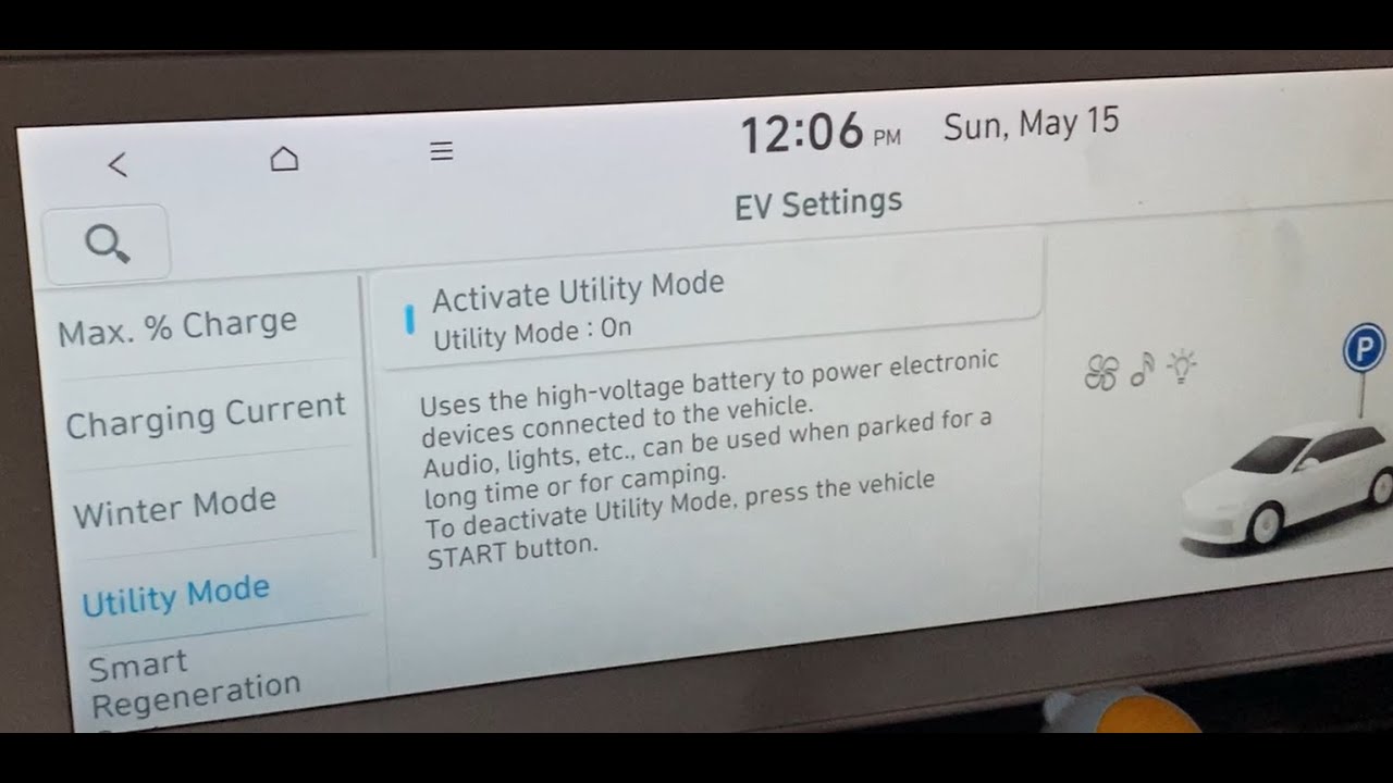 Hyundai Ioniq 5 Utility Mode and charging - YouTube
