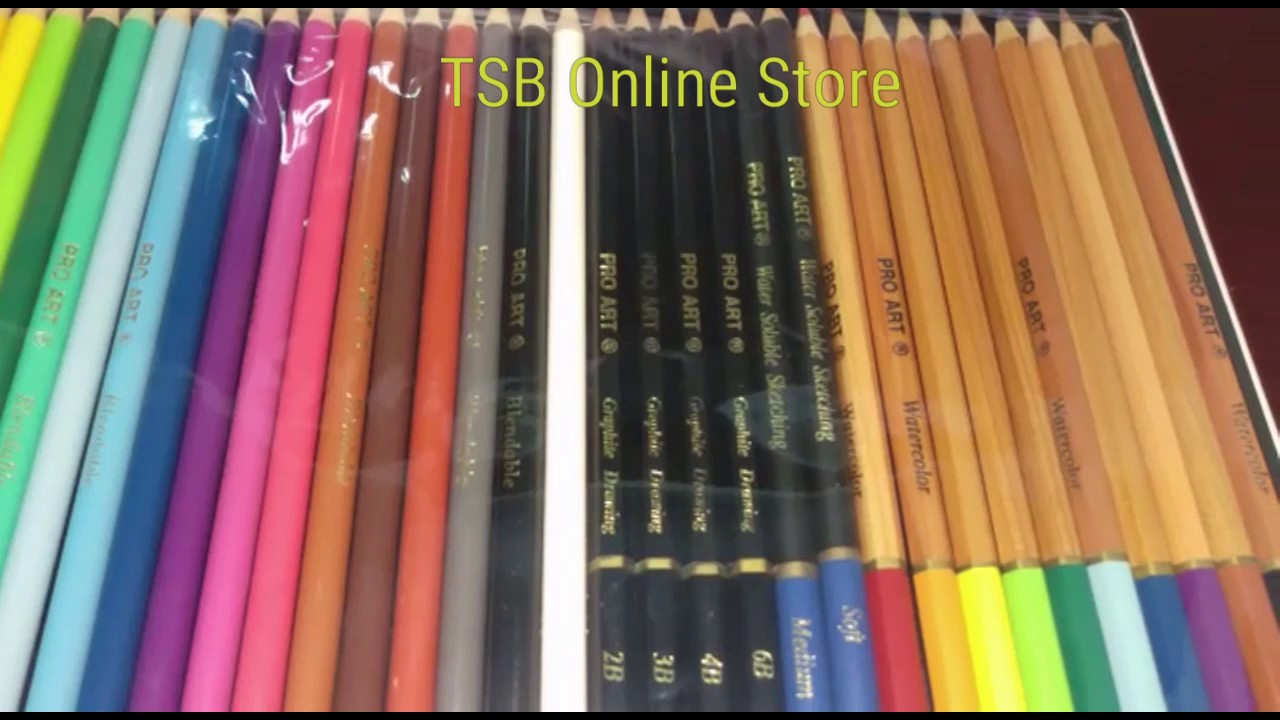 PRO ART COLOR PENCILS - YouTube