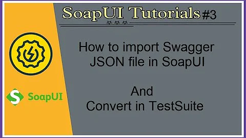 #Tutorials 3 || SoapUI || How to import swagger JSON file/URL and create test suite/test cases