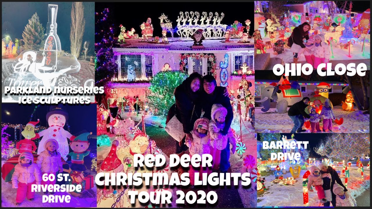 Red Deer Christmas Lights Tour 2020 MH Sisters YouTube