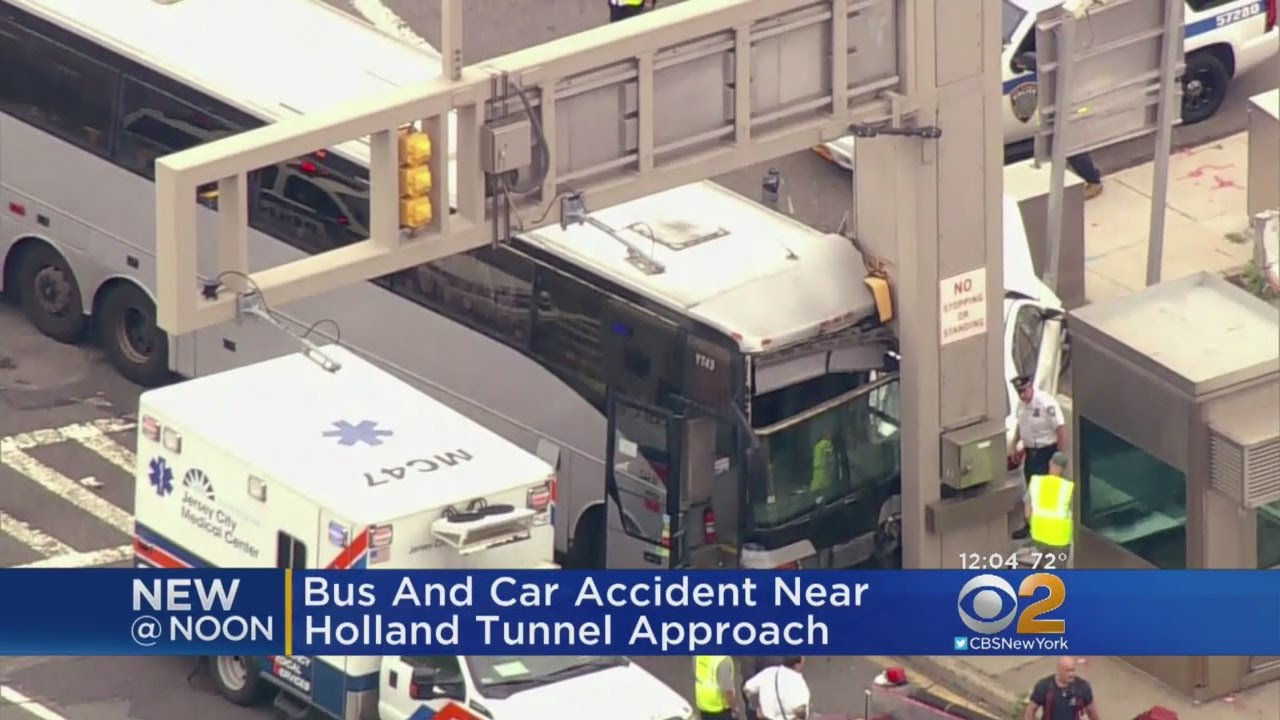 Bus, Car Crash Near Holland Tunnel YouTube