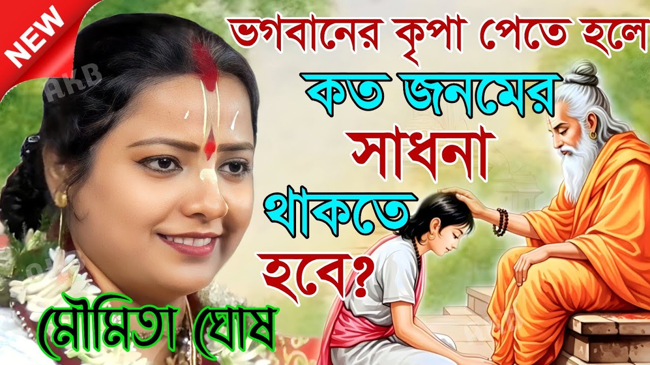ভগবানের কৃপা পেতে হলে কত জনমের সাধনা থাকতে হবে? মৌমিতা ঘোষ কীর্তন | Kirtan moumita ghosh mondal