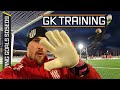 Swedish goalkeeper training  saves  side volleys in the snow  keeping goals s5ep9