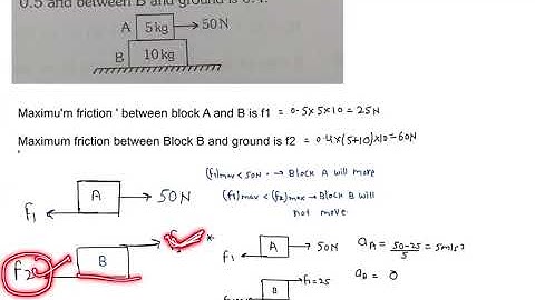 02 Friction - two block problem #frictionalforce #twoblock #physics #jeeadvanced #NEET #jeemains 