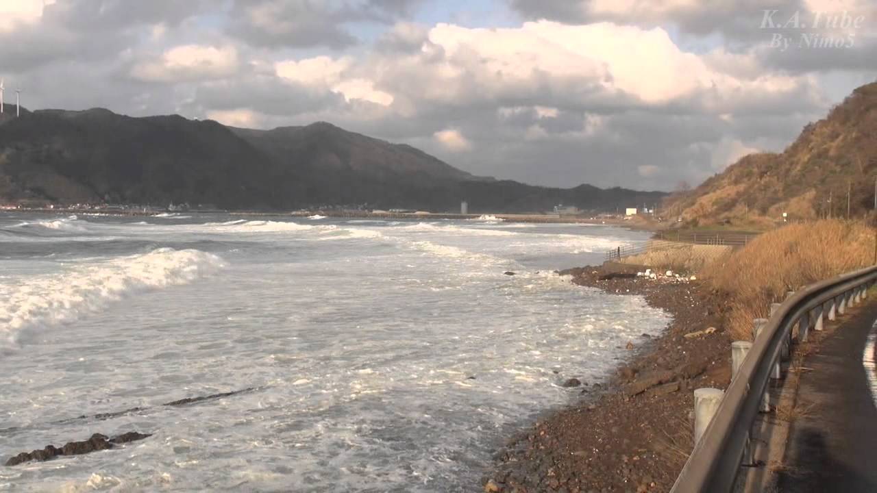 春の爆弾低気圧 島根半島 鵜峠・猪目・河下・釜浦・塩津 (7-Apr-2013)
