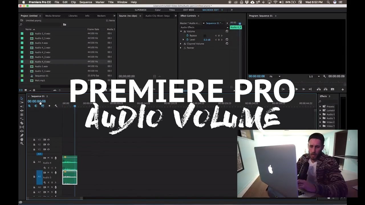 How to make the volume louder in Premiere pro - YouTube