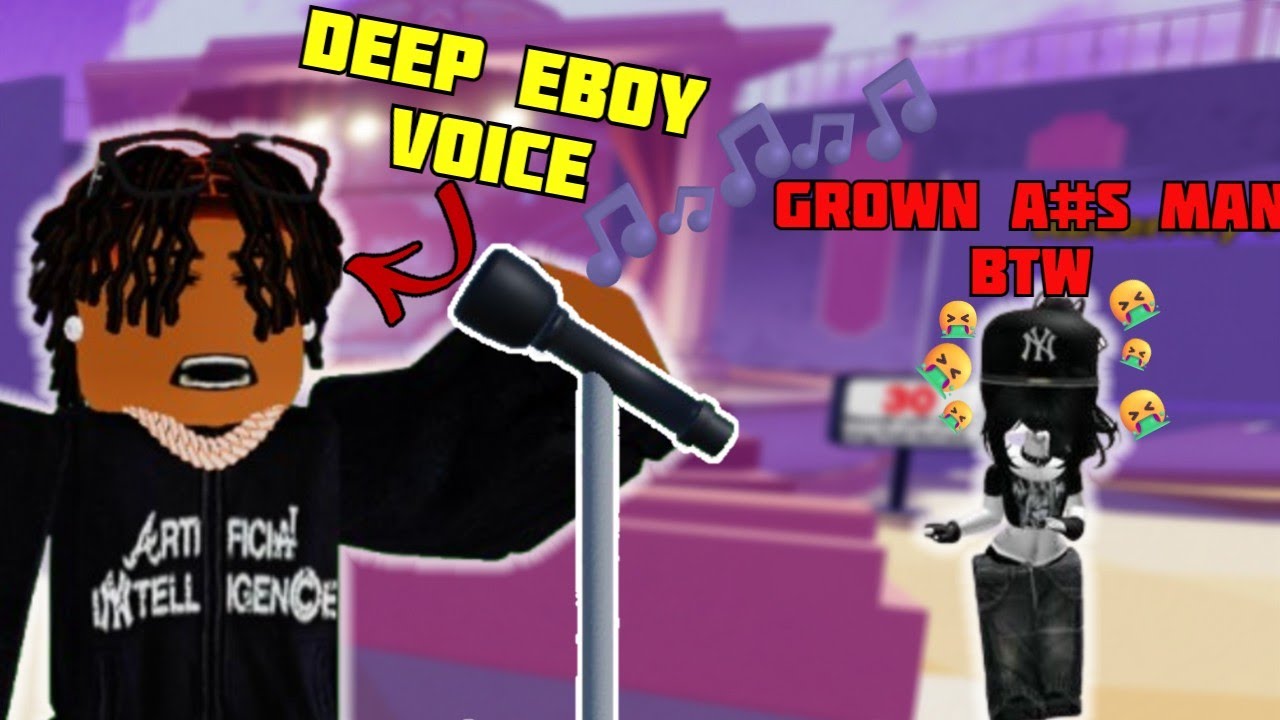 Trolling With a Deep Voice in Roblox SING IT(ROBLOX TROLLING)